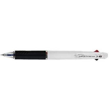 BOLIGRAFO JETSTREAM 3 COLORES CUERPO BLANCO Uni-Ball 246249000