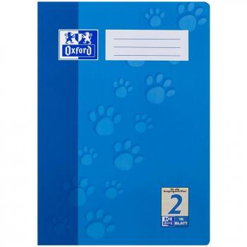 Cuaderno Oxford A4, 16 hojas, rayado 2, diseño de patas