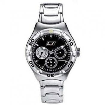 Chronotech Unisex Adult Analogue Quartz Watch with Stainless Steel Strap CC7051M-02M