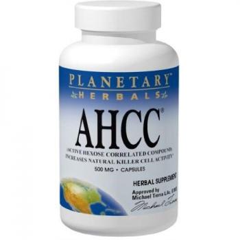 Planetary Herbals AHCC Active Hexose Correlated Compound 500mg, Increases Natural Killer Cell Activity,60 Capsules