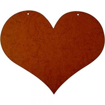 Corazón MDF 50x40 cm, 5 mm, 1 pieza