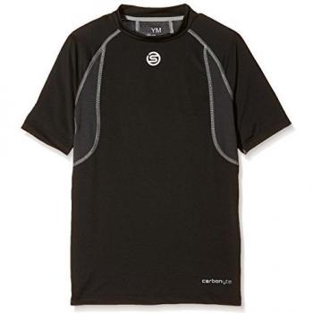 Skins Top Carbonyte Youth Short Sleeve Round Neck - Prenda, color negro, talla l