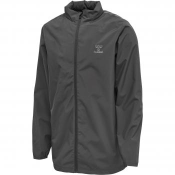 Hummel Chaqueta Grid All Weather - chaqueta impermeable, transpirable, con capucha ajustable, cierre frontal de cremallera, bolsillos laterales con cremallera, diseño moderno y funcional ideal para condiciones climáticas adversas