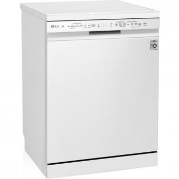 LG Lavavajillas DF365FWS - Modelo de 14 servicios, 60 cm con tecnología TrueSteam™ y QuadWash™