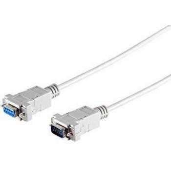 Alargador D-SUB 1:1 de 9 polos, conector macho/hembra, 1.8-2.0 m