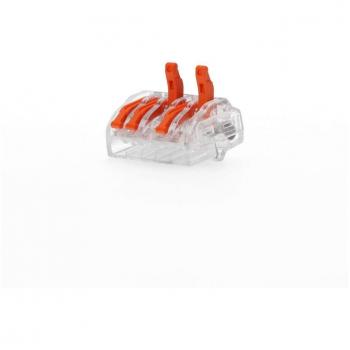 Conector empalme 5 tomas de 0,75 a 2,5mm envasado (5 unid.)