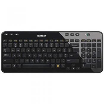 Logitech K360 Teclado Inalámbrico para Windows, Disposición QWERTY Italiano - Negro