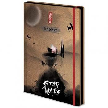 Star Wars Diario 2021 Unisex Calendario Multicolor, Papel,