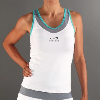 Camiseta de mujer Ottey Endless en color blanco con diseño sin fin