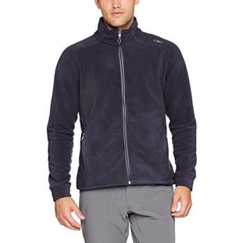 Chaqueta de Pile CMP Hombre 3h12917n Negra y Azul Talla 48