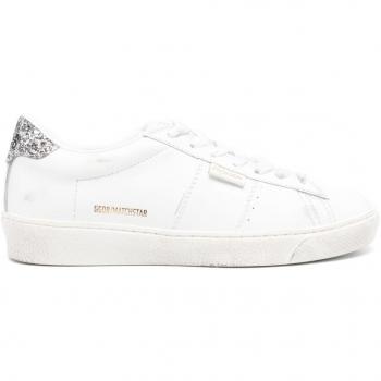 Golden Goose Women's Vintage White Leather Matchstar Sneakers Size 41