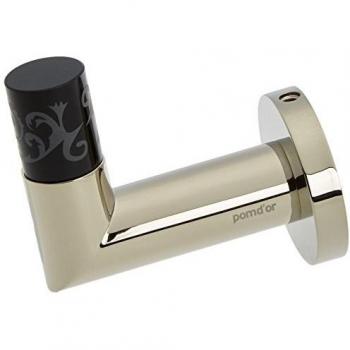Pomdor - Colgador pure niquel brillo - negro deco heritage