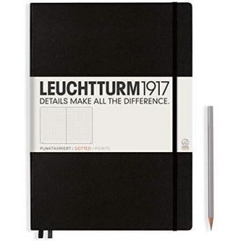 Cuaderno Leuchtturm1917 A4 Tapa Dura Puntos Negro