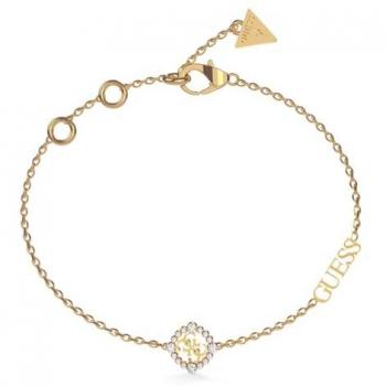Pulsera para mujer Guess Tiny Dancer JUBB04644JWYGS, acero dorado con elementos de cristal