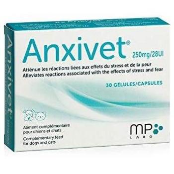 Anxivet 250 mg - Gélules anti-estrés para perros y gatos - Blister de 30 unidades