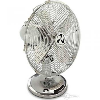 'Casa Fan Ventilador de mesaTradition TV 30 CH, diámetro 300 mm, de cromo brillante, 303050