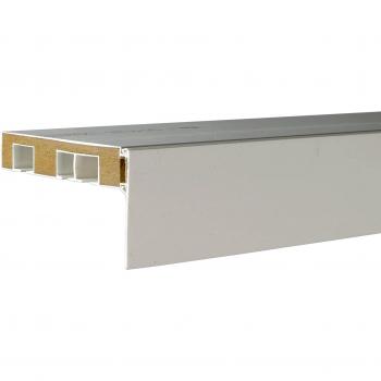 aufklips (final para rieles de cortina 5 7,5 cm), color blanco, Blanco, 50 mm