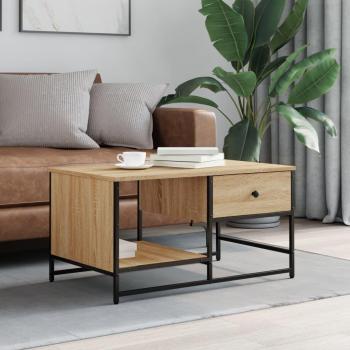 Mesa de centro Sonoma Oak 85,5x51x45 cm madera multicapa marrón