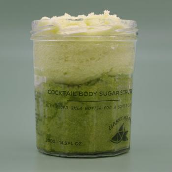 Exfoliante Corporal de Azúcar Perfumado Mojito Clásico 300g Hecho a Mano