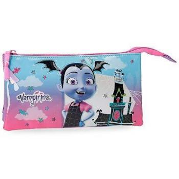 Disney Vampirina Estuche Triple Morado 22x12x5 cms Poliéster
