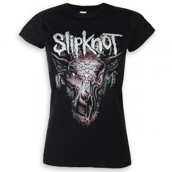 Slipknot Women's Metal T-Shirt - Infected Goat - ROCK OFF L