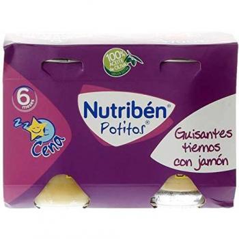 NUTRIBEN - Potito Pcena Guisantes Tiernos Con Jamón 200 Gr Nutribén®