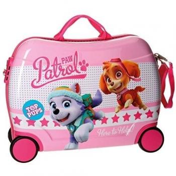 La Patrulla Canina Top Pups Maleta Correpasillos, 50 cm, 34 Litros, Rosa