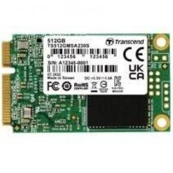 Transcend MSA230S SSD Interno 512GB mSATA SATA3 3D TLC