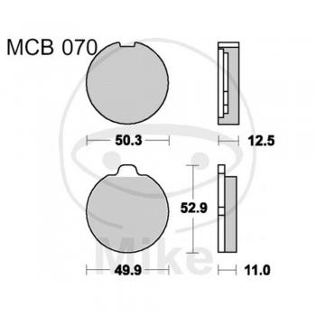 Juego de pastillas de freno TRW Lucas MCB70 - Almohadilla de freno para freno de disco, compatible con diversas motocicletas, incluye características como alta resistencia al desgaste, excelente rendimiento en condiciones húmedas y secas,