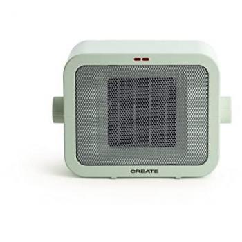 Calefactor Cerámico Portátil 1500W - WARM BOX con Termostato Regulable, Protección contra Sobrecalentamiento y Diseño Ligero en Verde Pastel