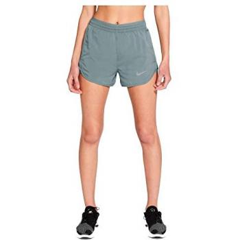 Nike Pantalones Cortos Tempo Luxe 2 en 1 para Mujer - Color Gris - Talla S (EU 36-38) - Diseño de running, tejido ligero, tecnología de transpiración, ajuste cómodo, incluye pantalón interior