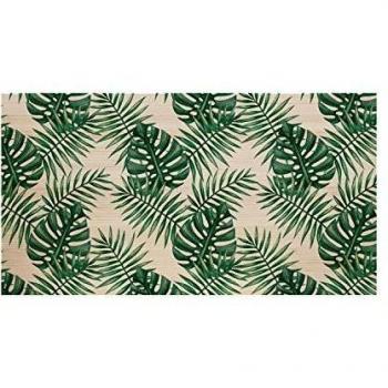 Decowood - Cabecero Estampado para Cama Dormitorio, Monstera, Madera de Pino Natural - 200 x 80 cm