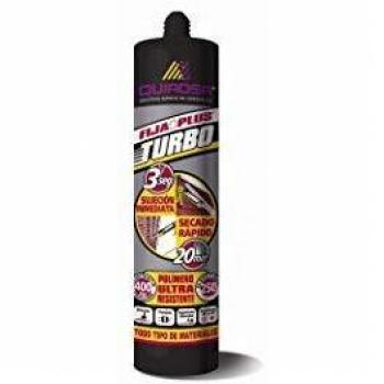 Quiadsa FIJA + PLUS. TURBO, pegado y sujeción inmediata en 3 segundos. Todo tipo de materiales.