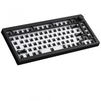 Teclado mecánico AKKO 5075S RGB QMK Barebone, ISO Layout - Dark Knight con retroiluminación