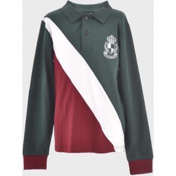 Polo de niño verde de algodón de La Ormiga 1061113701