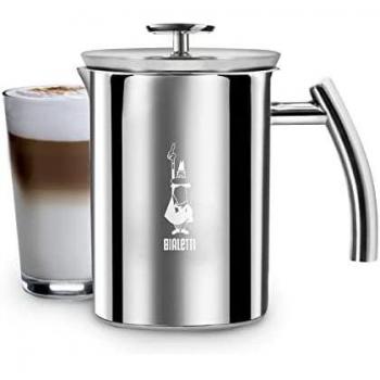 Bialetti Cappuccinatore Perfect Cream Espumador de Leche Manual Apto para Inducción Lavavajillas Acero Inoxidable 330 ml