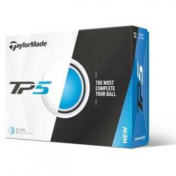 TaylorMade TP5 Bolas de Golf, Unisex Adulto, Blanco, Docena