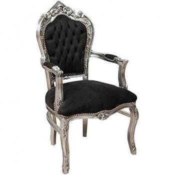 Sillón francés Luis XVI de madera maciza de haya L60xP60xH107 cm