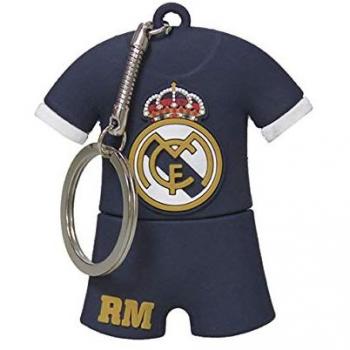 Real Madrid CF - USB Pendrive, 16 GB, Material Rubber, con Forma de Camiseta, Multicolor, Producto Oficial
