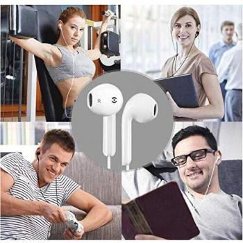 Z2 packsz 35mm auriculares con microfono y microfono control de volumen estereo aislamiento de sonido para ios android mp3