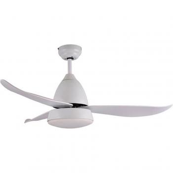Ventilador de Techo Marino Lumit DC LED 16W con Mando a Distancia Blanco Ø122x45 cm