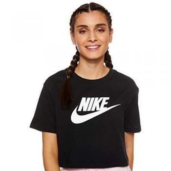 Nike Women's Sportswear Essential Cropped T-Shirt Black Size M