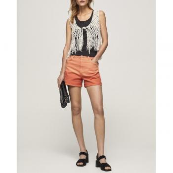 Pantalón Corto de Mujer Pepe Jeans Stella Dip - Pantalones Mujer Acampanados con Efecto Lavado