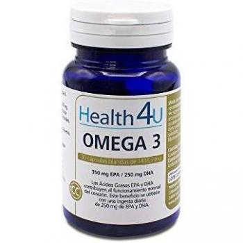 Health 4U Omega 3 Concentrado 1418.9mg Cápsulas Blandas, Envase de 30 Unidades