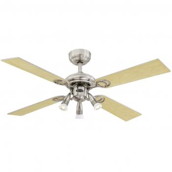 Westinghouse Lighting Pearl Ventilador de Techo GU10, 60 W, Plateado, 105 cm
