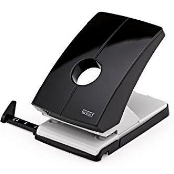 Perforadora de papel Novus B240 - capacidad para 40 hojas, metal gris/negro