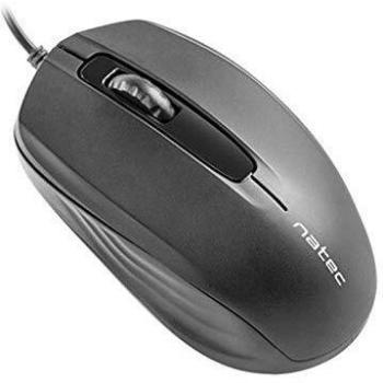 Natec Optical Mouse HOOPOE 1600 dpi, USB, Black