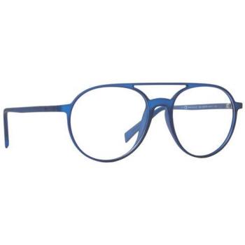 Italia Independent II 5613 022.000 Men's Eyeglasses Blue Size 53 - Frame Only with Blue Light Block Available