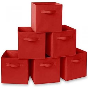 GREATOOL Caja de Almacenaje Plegable, Pack 2 Unidades de 31x31x31cm, Cajas organizadoras en Tela, Caja para organizar Ropa, Juguetes y Sábanas en Armarios