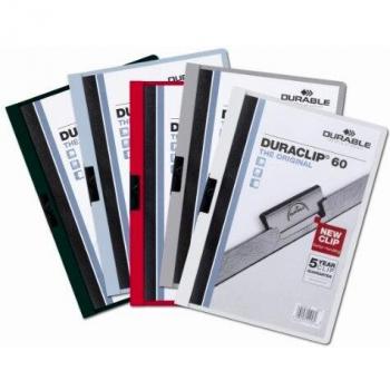Carpeta Durable Duraclip 60 A4 - Negro con Capacidad para hasta 60 Hojas